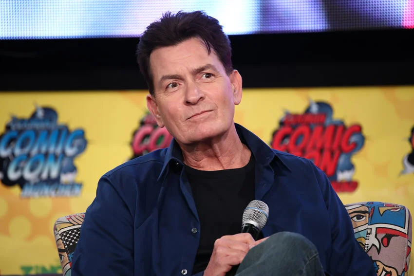 Charlie Sheen, a famous American actor, participates in the events of the German Comic Con Spring Edition in Dortmund.